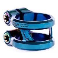 Зажим для трюкового самоката Ethic sylphe double clamp V2 31,8 chrome blue
